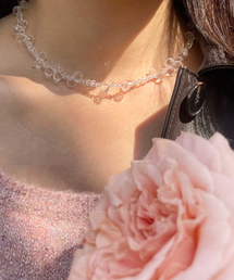 PERSY（パルシ）の「CRYSTAL FLAKE NECKLACE（ネックレス）」
