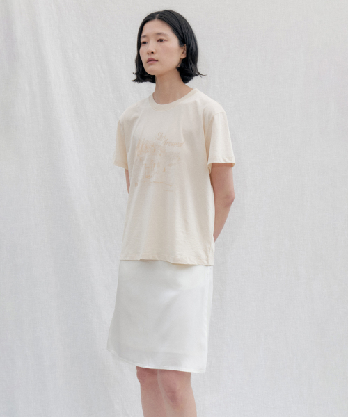 STEP AROUND(ステップアラウンド)の「Prague park graphic Tee_CREAM(Tシャツ/カットソー・レディース・その他・FREE)」の1枚目の写真