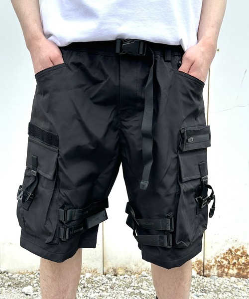 BAYBLO(ベイブロ)の「(RM)【COMPLETE】 布帛 ナイロン デザイン カーゴ ショーツ パンツ(カーゴパンツ・メンズ・ブラック系2/ブラック系1・LARGE/MEDIUM)」の5枚目の写真