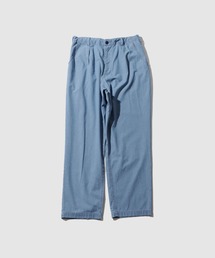 NAVY マイデニ シャンブレー タック イージーパンツ