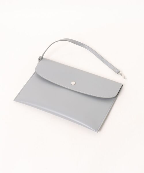 STELLA McCARTNEY(ステラマッカートニー)の「Logo Striped Tote Bag / ロゴ ストライプ トートバッグ(トートバッグ・レディース・ホワイト×ブルー・ONE SIZE)」の4枚目の写真