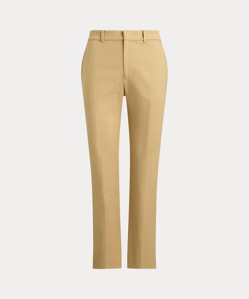 LAUREN RALPH LAUREN(ローレン ラルフ ローレン)の「ダブルフェイスド コットン スリム ストレート パンツ(スラックス・レディース・ブラウン系6・2/00/0)」の9枚目の写真