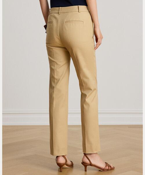 LAUREN RALPH LAUREN(ローレン ラルフ ローレン)の「ダブルフェイスド コットン スリム ストレート パンツ(スラックス・レディース・ブラウン系6・2/00/0)」の7枚目の写真