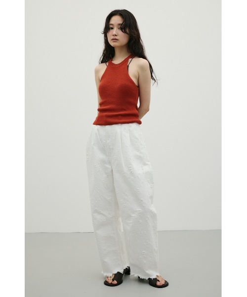 STYLEMIXER(スタイルミキサー)の「ダメージコクーンデニム(デニムパンツ・レディース・ブラック/ホワイト・SMALL/MEDIUM/LARGE)」の10枚目の写真