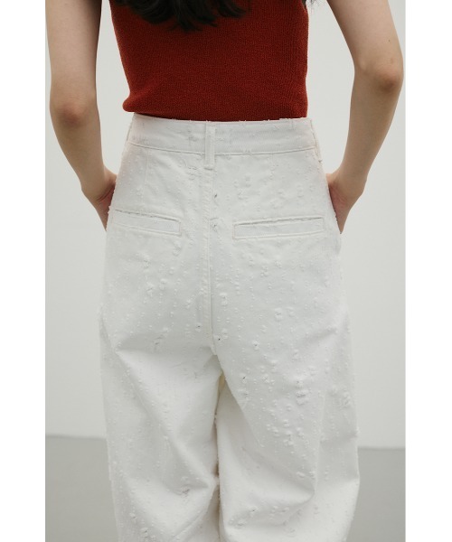 STYLEMIXER(スタイルミキサー)の「ダメージコクーンデニム(デニムパンツ・レディース・ブラック/ホワイト・SMALL/MEDIUM/LARGE)」の20枚目の写真
