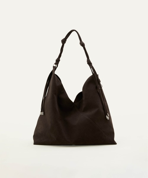 LE VERNIS(ル・ベルニ)の「LE VERNIS(ル・ベルニ) 《A4サイズ対応》Knot handle bag(トートバッグ・レディース・ダークブラウン/ブラウン/カーキ・FREE)」の2枚目の写真