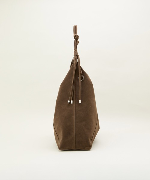 LE VERNIS(ル・ベルニ)の「LE VERNIS(ル・ベルニ) 《A4サイズ対応》Knot handle bag(トートバッグ・レディース・ダークブラウン/ブラウン/カーキ・FREE)」の11枚目の写真