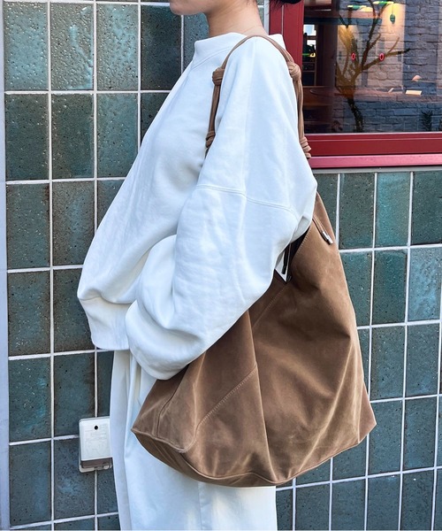 LE VERNIS(ル・ベルニ)の「LE VERNIS(ル・ベルニ) 《A4サイズ対応》Knot handle bag(トートバッグ・レディース・ダークブラウン/ブラウン/カーキ・FREE)」の7枚目の写真