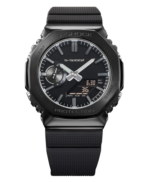 G-SHOCK(ジーショック)の「LUXE BLACK / 2100シリーズ / GM-2100LXB-1AJF(アナログ腕時計・メンズ・ブラック×シルバー・FREE)」の7枚目の写真