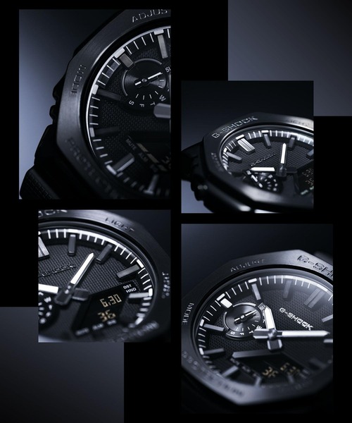 G-SHOCK(ジーショック)の「LUXE BLACK / 2100シリーズ / GM-2100LXB-1AJF(アナログ腕時計・メンズ・ブラック×シルバー・FREE)」の3枚目の写真