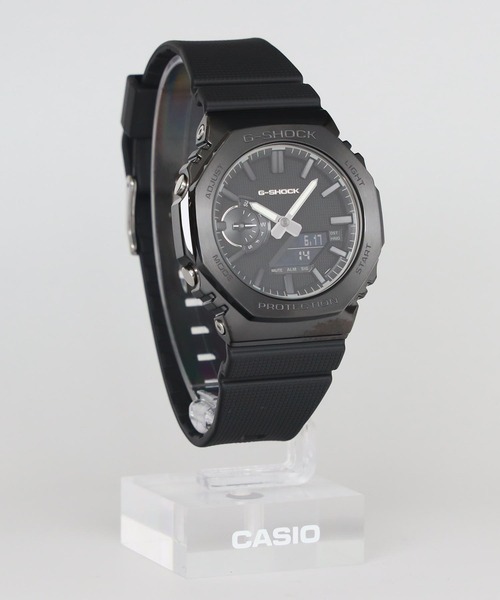 G-SHOCK(ジーショック)の「LUXE BLACK / 2100シリーズ / GM-2100LXB-1AJF(アナログ腕時計・メンズ・ブラック×シルバー・FREE)」の9枚目の写真