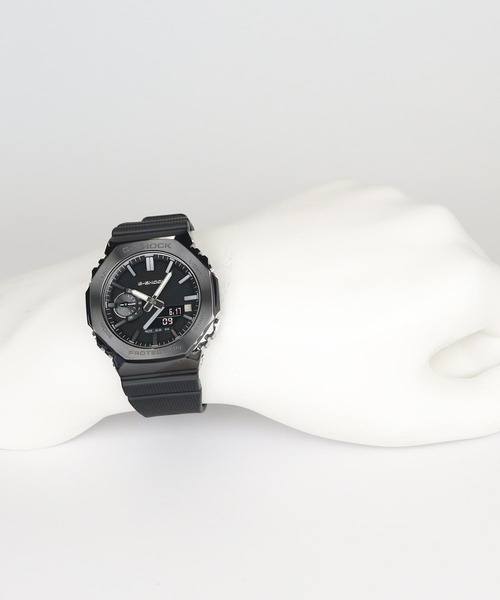 G-SHOCK(ジーショック)の「LUXE BLACK / 2100シリーズ / GM-2100LXB-1AJF(アナログ腕時計・メンズ・ブラック×シルバー・FREE)」の14枚目の写真