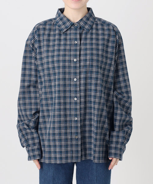 B.C STOCK(ベーセーストック)の「ウォッシャブル / Gleamy / グリーミー パターンシャツ(シャツ/ブラウス・レディース・レッド系その他/ブルー系その他/ダークブルー・FREE)」の20枚目の写真