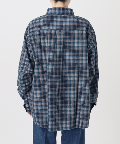 B.C STOCK(ベーセーストック)の「ウォッシャブル / Gleamy / グリーミー パターンシャツ(シャツ/ブラウス・レディース・レッド系その他/ブルー系その他/ダークブルー・FREE)」の18枚目の写真
