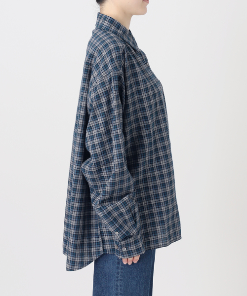 B.C STOCK(ベーセーストック)の「ウォッシャブル / Gleamy / グリーミー パターンシャツ(シャツ/ブラウス・レディース・レッド系その他/ブルー系その他/ダークブルー・FREE)」の17枚目の写真