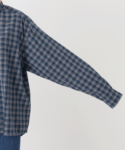 B.C STOCK(ベーセーストック)の「ウォッシャブル / Gleamy / グリーミー パターンシャツ(シャツ/ブラウス・レディース・レッド系その他/ブルー系その他/ダークブルー・FREE)」の16枚目の写真