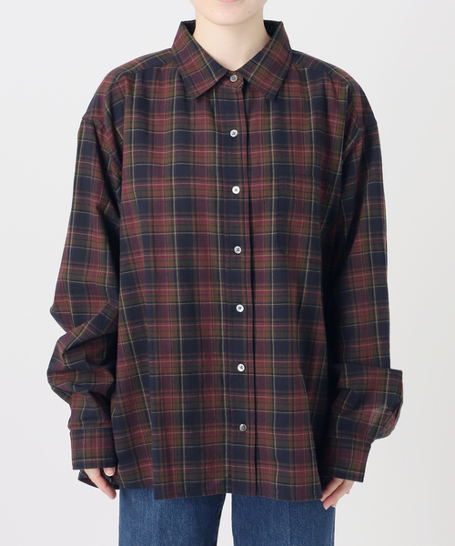 B.C STOCK(ベーセーストック)の「ウォッシャブル / Gleamy / グリーミー パターンシャツ(シャツ/ブラウス・レディース・レッド系その他/ブルー系その他/ダークブルー・FREE)」の13枚目の写真