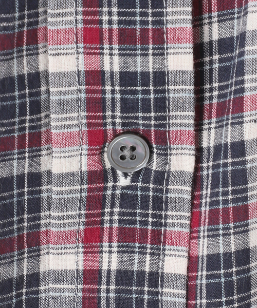 B.C STOCK(ベーセーストック)の「ウォッシャブル / Gleamy / グリーミー パターンシャツ(シャツ/ブラウス・レディース・レッド系その他/ブルー系その他/ダークブルー・FREE)」の6枚目の写真