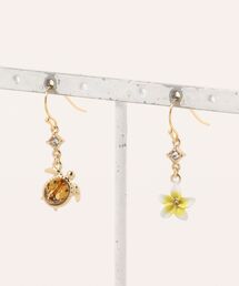 Little Sanctuary/Sea turtle×plumeria / ピアス