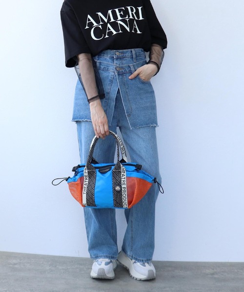 THEATRE PRODUCTS(シアタープロダクツ)の「【THEATRE PRODUCTS×Cepica】メッシュ切替カラーコンビミニボストンバッグ(ショルダーバッグ・レディース・ライム/ブルー/ピンク・FREE)」の9枚目の写真
