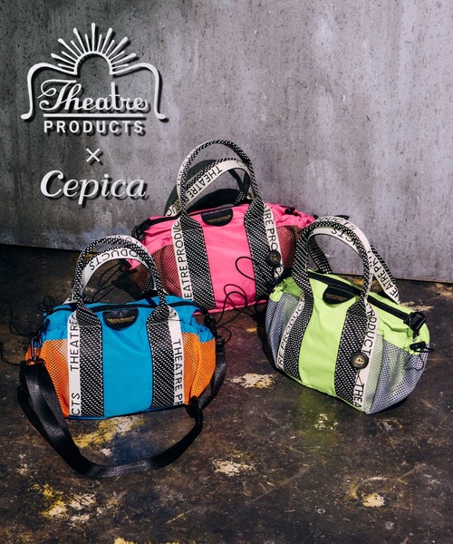 THEATRE PRODUCTS(シアタープロダクツ)の「【THEATRE PRODUCTS×Cepica】メッシュ切替カラーコンビミニボストンバッグ(ショルダーバッグ・レディース・ライム/ブルー/ピンク・FREE)」の11枚目の写真