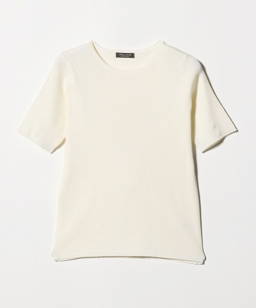 A DAY IN THE LIFE UNITED ARROWS(アデイインザライフユナイテッドアローズ)の「リブ ショートスリーブニット ‐ウォッシャブル‐<A DAY IN THE LIFE>(ニット/セーター・レディース・オフホワイト/ケリーグリーン/ネイビー・FREE)」の13枚目の写真