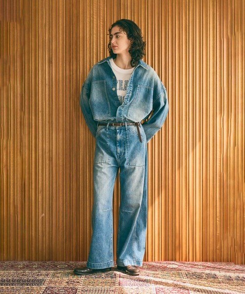 kha:ki(カーキ)の「「KHA:KI / カーキ」TYPE-35 DENIM SHIRT(シャツ/ブラウス・レディース・グレー/インディゴブルー・1/2)」の3枚目の写真