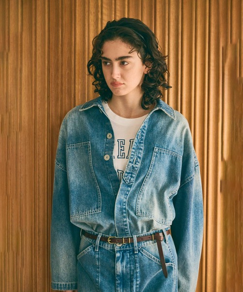 kha:ki(カーキ)の「「KHA:KI / カーキ」TYPE-35 DENIM SHIRT(シャツ/ブラウス・レディース・グレー/インディゴブルー・1/2)」の4枚目の写真