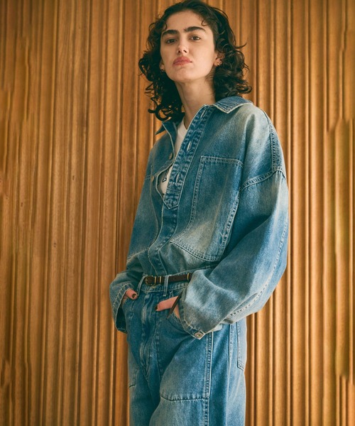 kha:ki(カーキ)の「「KHA:KI / カーキ」TYPE-35 DENIM SHIRT(シャツ/ブラウス・レディース・グレー/インディゴブルー・1/2)」の6枚目の写真