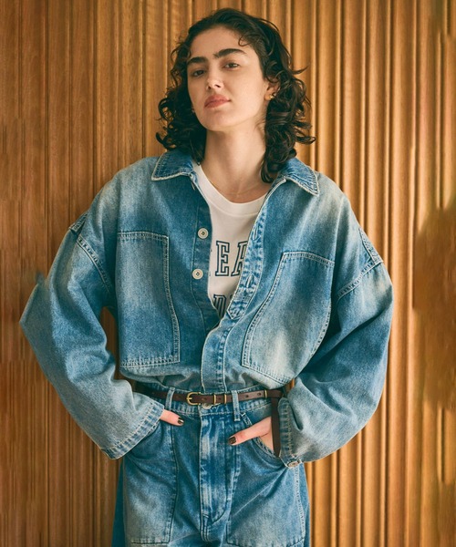 kha:ki(カーキ)の「「KHA:KI / カーキ」TYPE-35 DENIM SHIRT(シャツ/ブラウス・レディース・グレー/インディゴブルー・1/2)」の9枚目の写真