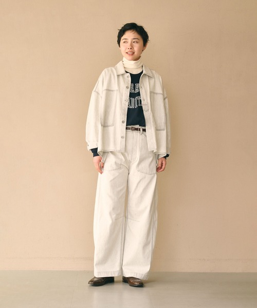 kha:ki(カーキ)の「「KHA:KI / カーキ」TYPE-35 DENIM SHIRT(シャツ/ブラウス・レディース・グレー/インディゴブルー・1/2)」の10枚目の写真