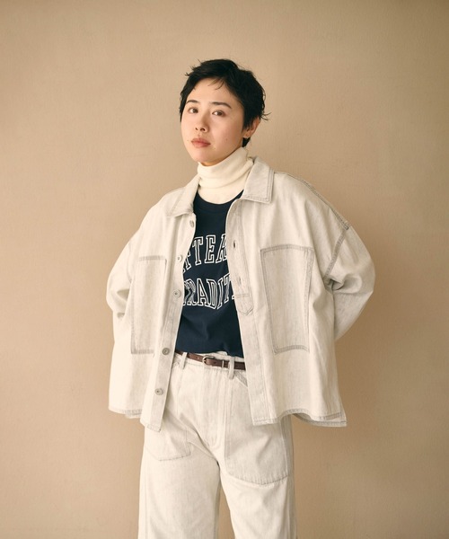 kha:ki(カーキ)の「「KHA:KI / カーキ」TYPE-35 DENIM SHIRT(シャツ/ブラウス・レディース・グレー/インディゴブルー・1/2)」の11枚目の写真