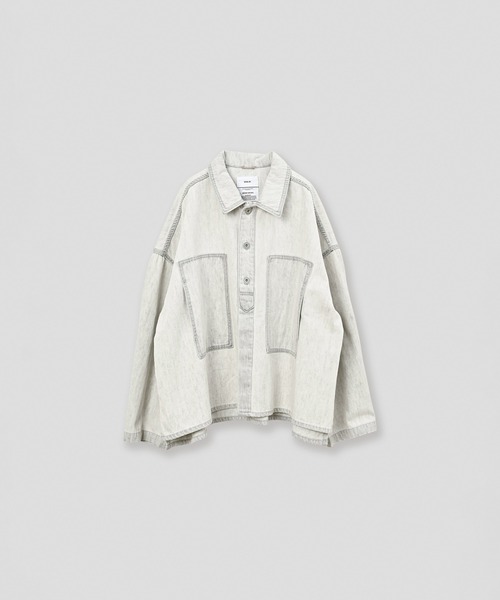 kha:ki(カーキ)の「「KHA:KI / カーキ」TYPE-35 DENIM SHIRT(シャツ/ブラウス・レディース・グレー/インディゴブルー・1/2)」の22枚目の写真