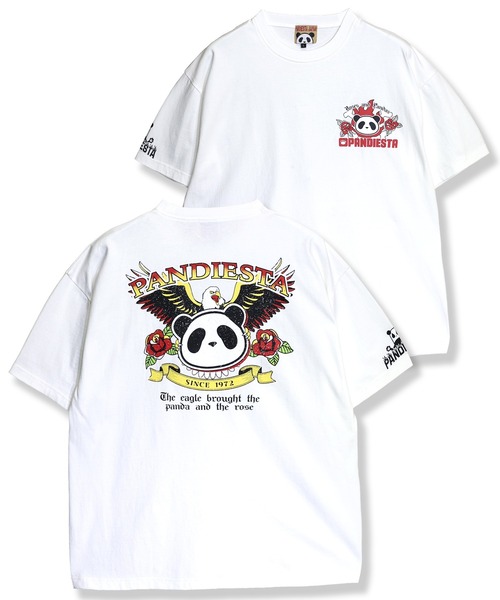 PANDIESTA（パンディエスタ）の「イーグルパンダTシャツ(M2)（Tシャツ/カットソー・メンズ・ブラック/ホワイト・XXL/XL/M/L）」の2枚目の写真