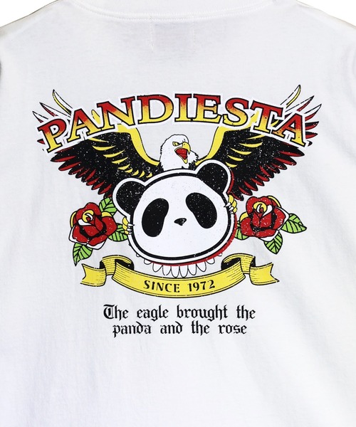 PANDIESTA（パンディエスタ）の「イーグルパンダTシャツ(M2)（Tシャツ/カットソー・メンズ・ブラック/ホワイト・XXL/XL/M/L）」の3枚目の写真
