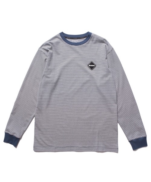 F.C.Real Bristol(エフシーレアルブリストル)の「BORDER L/S TEE(Tシャツ/カットソー・メンズ・ネイビー/ブラック・XX-LARGE/SMALL/MEDIUM/LARGE/X-LARGE)」の1枚目の写真