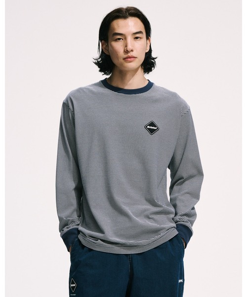 F.C.Real Bristol(エフシーレアルブリストル)の「BORDER L/S TEE(Tシャツ/カットソー・メンズ・ネイビー/ブラック・XX-LARGE/SMALL/MEDIUM/LARGE/X-LARGE)」の3枚目の写真