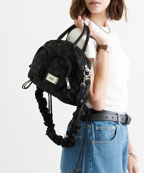 CIAOPANIC TYPY（チャオパニックティピー）の「:【TYNNE.】2WAYドットミニボストンバッグ（ショルダーバッグ・レディース・ブラウン/ブラック/カーキ・ONE SIZE）」の4枚目の写真