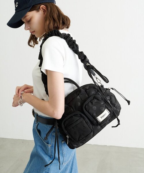 CIAOPANIC TYPY（チャオパニックティピー）の「:【TYNNE.】2WAYドットミニボストンバッグ（ショルダーバッグ・レディース・ブラウン/ブラック/カーキ・ONE SIZE）」の5枚目の写真