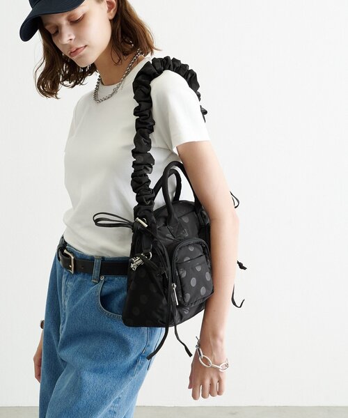 CIAOPANIC TYPY（チャオパニックティピー）の「:【TYNNE.】2WAYドットミニボストンバッグ（ショルダーバッグ・レディース・ブラウン/ブラック/カーキ・ONE SIZE）」の6枚目の写真