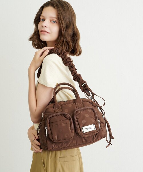 CIAOPANIC TYPY（チャオパニックティピー）の「:【TYNNE.】2WAYドットミニボストンバッグ（ショルダーバッグ・レディース・ブラウン/ブラック/カーキ・ONE SIZE）」の21枚目の写真