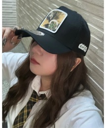 E-COME（イーカム）の「風神雷神 ワッペンメッシュキャップ［WHTM-MCP02 STATUES OF THE GODS OF WIND AND THUNDER WAPPEN MESH CAP］（キャップ）」