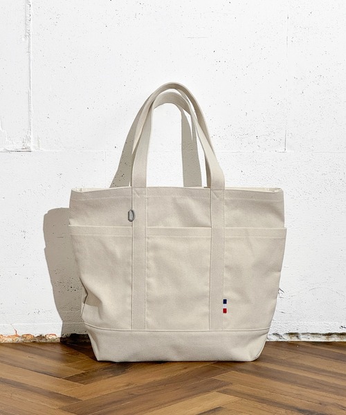 folka（フォルカ）の「6B1 オープンポケット トートバッグ（トートバッグ・レディース・ホワイト・ONESIZE）」の2枚目の写真