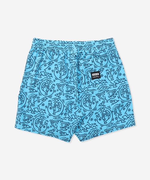 Hurley (ハーレー)の「【Hurley:ハーレー】キーズ・ヘリングコラボ メンズボードショーツ 4WAYストレッチ×撥水加工 CANNONBALL VOLLEY KH 17(水着・メンズ・ブルー・LARGE/MEDIUM/SMALL/X-LARGE)」の2枚目の写真