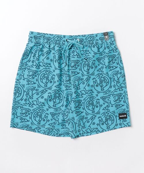 Hurley (ハーレー)の「【Hurley:ハーレー】キーズ・ヘリングコラボ メンズボードショーツ 4WAYストレッチ×撥水加工 CANNONBALL VOLLEY KH 17(水着・メンズ・ブルー・LARGE/MEDIUM/SMALL/X-LARGE)」の6枚目の写真