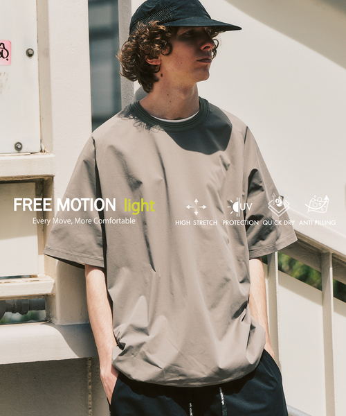 417 EDIFICE(フォーワンセブンエディフィス)の「【FREE MOTION LIGHT】ラグランTシャツ(Tシャツ/カットソー・メンズ・カーキ/ブラック/ブラウン・X-LARGE/LARGE/MEDIUM)」の15枚目の写真