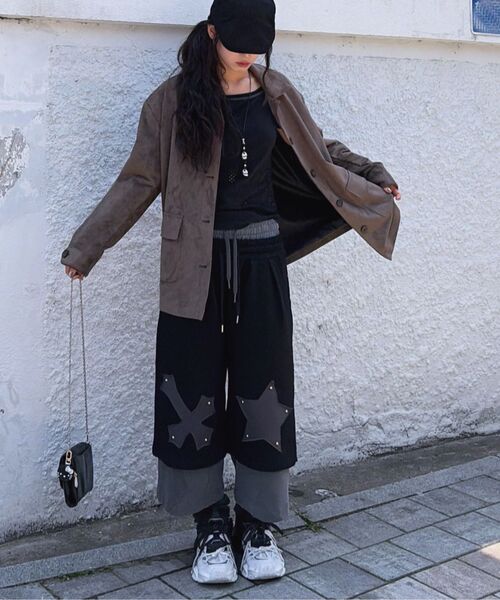 OURSAYSOUR(アワーセイアワー)の「クロススターバミューダパンツメランジ(その他パンツ・レディース・グレー・M/L)」の8枚目の写真