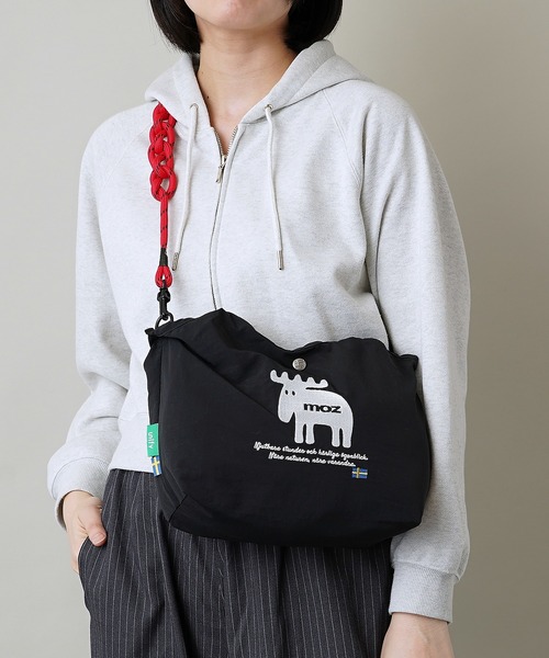 moz（モズ）の「【moz(モズ)】軽量 軽撥水 2WAY ショルダーバッグ ハンドバッグ ZUPS-02（ショルダーバッグ・レディース・ライトグリーン/グレイッシュブルー/ライトグレー/ホワイト/マスタード/ブラック・ONE SIZE）」の2枚目の写真