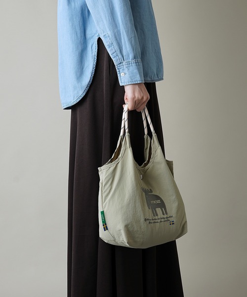 moz（モズ）の「【moz(モズ)】軽量 軽撥水 2WAY ショルダーバッグ ハンドバッグ ZUPS-02（ショルダーバッグ・レディース・ライトグリーン/グレイッシュブルー/ライトグレー/ホワイト/マスタード/ブラック・ONE SIZE）」の19枚目の写真