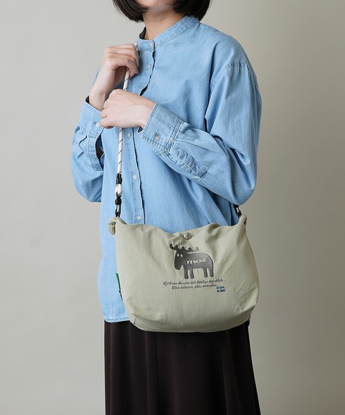 moz（モズ）の「【moz(モズ)】軽量 軽撥水 2WAY ショルダーバッグ ハンドバッグ ZUPS-02（ショルダーバッグ・レディース・ライトグリーン/グレイッシュブルー/ライトグレー/ホワイト/マスタード/ブラック・ONE SIZE）」の22枚目の写真